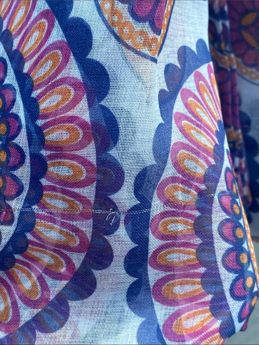 Maya Purple and Pink Medallion Grommet Curtain Panels Pair 76x84
